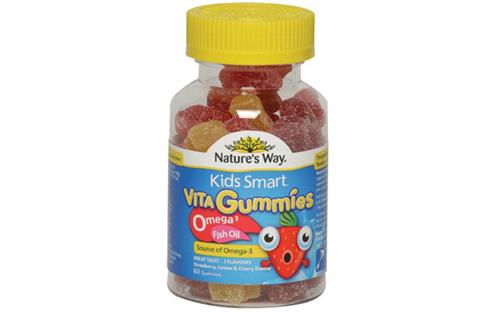 Kids Smart Vita Gummies Omega 3 Fish Oil 60 viên Úc - Bổ sung vitamin và dầu cá cho bé