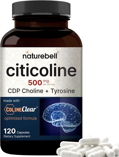 Viên uống NatureBell Citicoline 500mg Plus Tyrosine 50mg hộp 120 viên của Mỹ