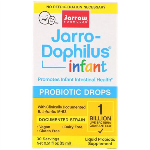 Men vi sinh Jarrow Formulas Jarro-Dophilus Infant Probiotics Drops 0.51 fl oz