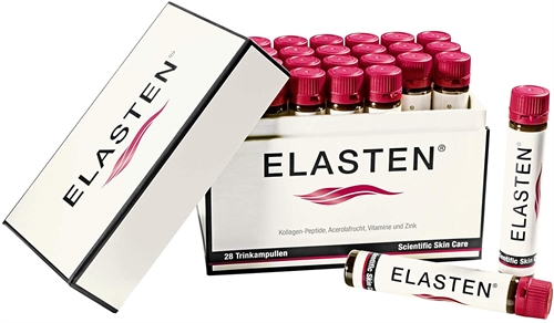 Nước uống Collagen Elasten hộp 28 chai của Đức