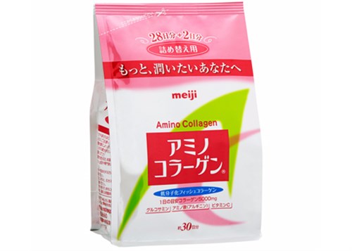 Amino Collagen Meiji dạng bột 214g của Nhật Bản - Dành cho người dưới 40 tuổi