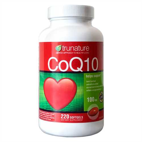 CoQ10 Trunature 100mg hộp 250 viên của Mỹ - Thực phẩm chức năng bổ tim mạch