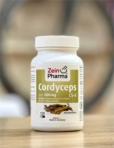 Viên uống Trùng Hạ Thảo Zein Pharma Cordyceps CS-4 500 mg, 120 Viên của Đức