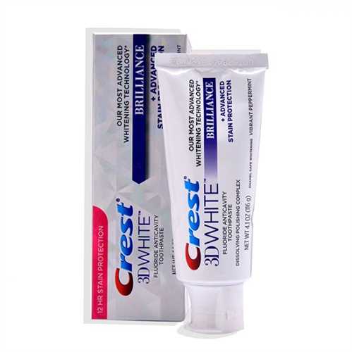 Kem đánh răng CREST 3D White Brilliance + Advanced Stain Protection (116g)