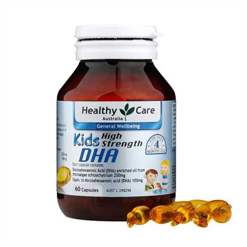 Image result for Viên uống DHA cho bé Healthy Care Kid’s High DHA 60 viên