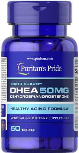 Viên uống tăng nội tiết tố cho phụ nữ DHEA 50 mg Puritan's Pride hộp 100 viên của Mỹ