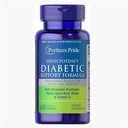 Viên uống hỗ trợ bổ sung Vitamin cho người bị tiểu đường Puritan's Pride High Potency Diabetic Support Formula 60 viên của Mỹ