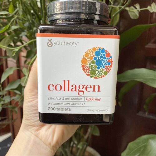 Collagen Youtheory tuýp 1 2 & 3 + C hộp 290 viên - Collagen của Mỹ