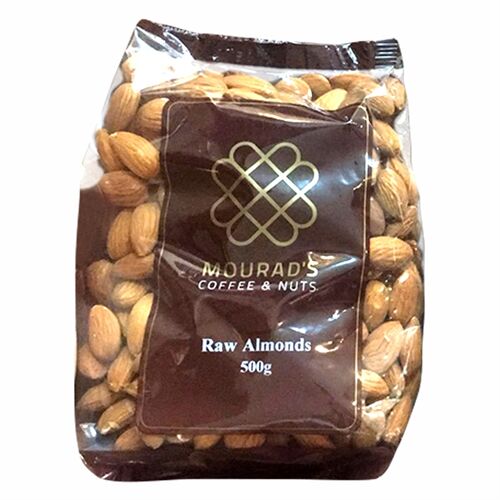  Hạt hạnh nhân tách vỏ Mourad’s Coffee & Nuts Raw Almonds 500g của Úc