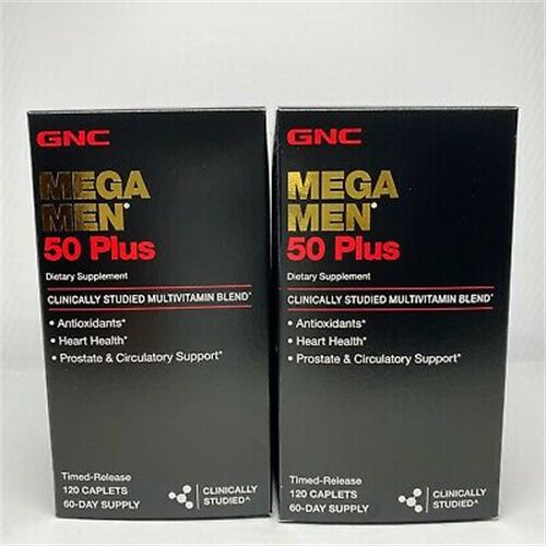 Viên uống dành cho nam giới trên 50 tuổi GNC Mega Men 50+ Multivitamin  120 viên của Mỹ