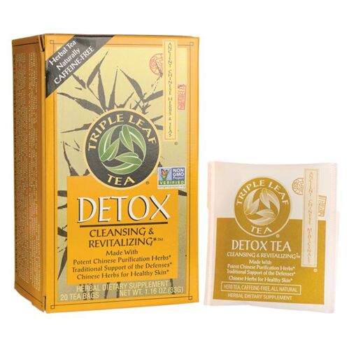 Trà thảo mộc Triple Leaf Tea Detox hộp 20 túi của Mỹ