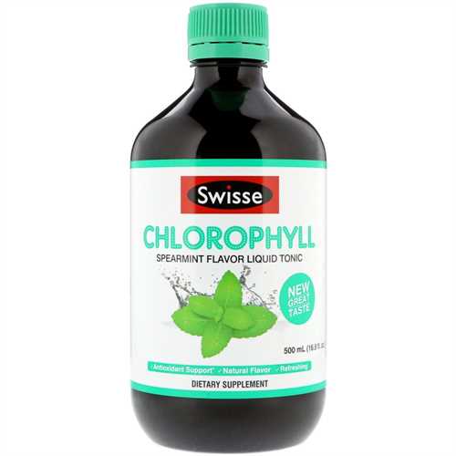 Nước diệp lục Swisse Chlorophyll Spearmint vị bạc hà chai 500ml của Úc
