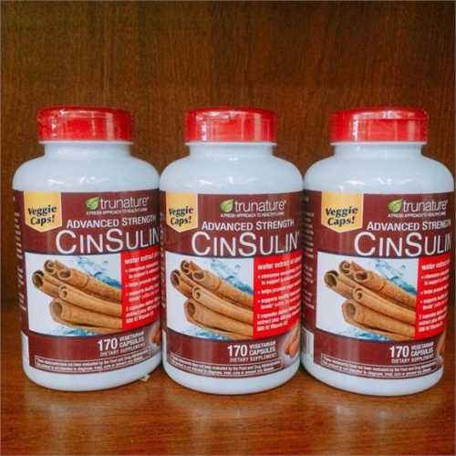 Viên uống Trunature Advanced Strength Cinsulin Cinnamon 170 viên của Mỹ