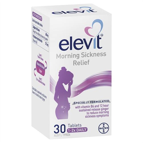 Elevit Morning Sickness Relief  hộp 30 viên của Úc - Hỗ trợ giảm các triệu chứng ốm nghén