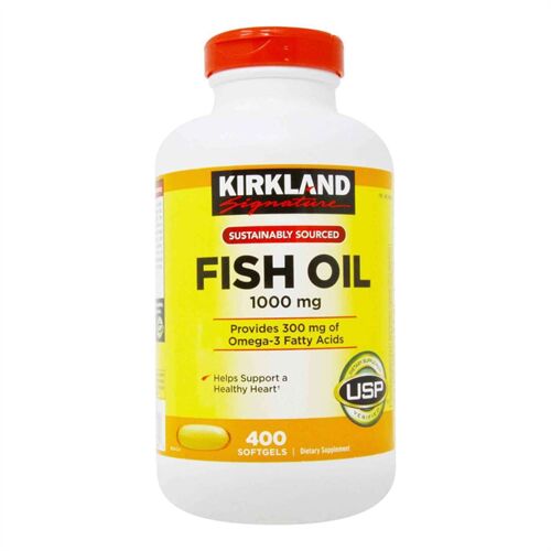 Viên uống Kirkland Signature Fish oil 1000mg 400 viên của Mỹ