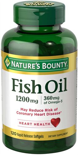 Viên uống dầu cá Nature's Bounty Fish Oil 1200 mg 120 viên của Mỹ