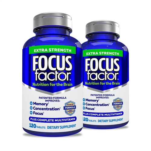 Viên uống Focus Factor Nutrition for The Brain hộp 180 viên của Mỹ - mẫu mới nhất