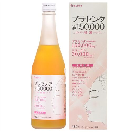 Thực phẩm bảo vệ sức khỏe bổ sung Fracora Placenta 150000mg chai 480ml của Nhật Bản