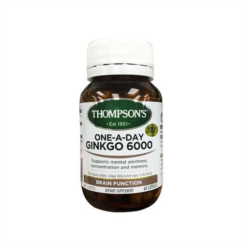 Viên uống Thompson's One-A-Day Ginkgo 6000 60 viên của Úc