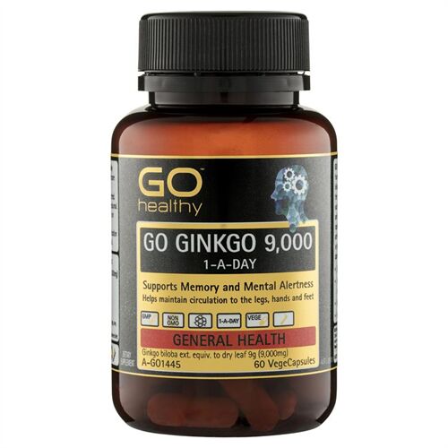 Viên uống bổ não Go Healthy Go Ginkgo 9000 60 viên