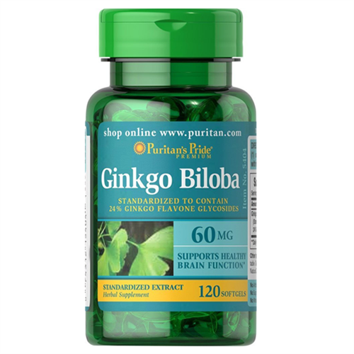 Viên uống Ginkgo Biloba 60 mg Puritan's Pride hộp 120 viên của Mỹ