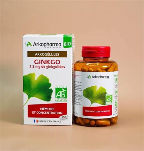 Viên uống Arkopharma Arkogélules BIO Ginkgo 150 viên của Pháp