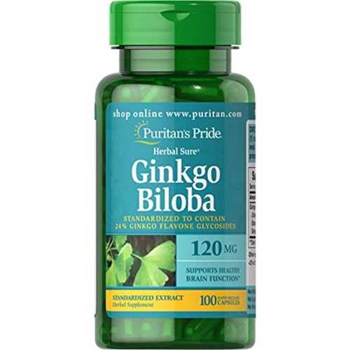 Ginkgo Biloba 120 mg Puritan's Pride, hộp 100 viên - Xuất xứ Mỹ