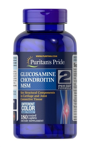 Viên uống Puritan's Pride Triple Strength Glucosamine Chondroitin MSM 180 viên từ Mỹ