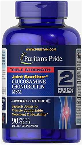Viên uống Puritan's Pride Triple Strength Glucosamine Chondroitin MSM 90 viên của Mỹ 