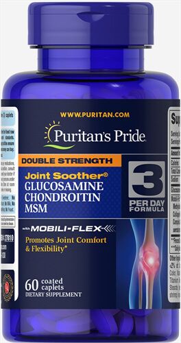 Viên uống bổ khớp Puritan’s Pride Glucosamine Chondroitin MSM 60 viên
