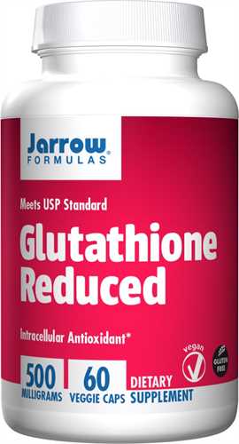 Viên uống trắng da Glutathione Reduced Jarrow của Mỹ hộp 60 viên 500mg