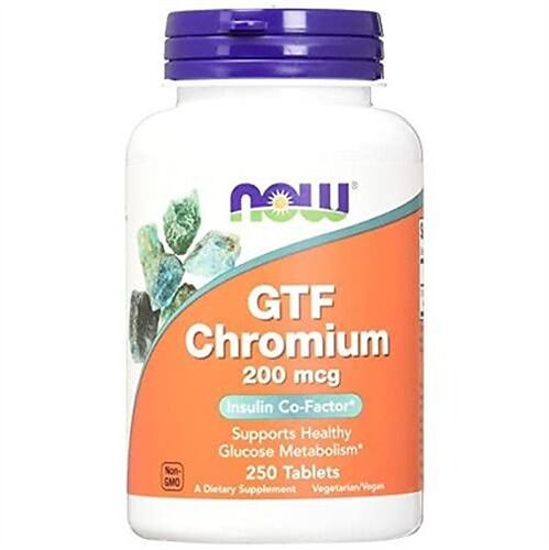 Viên uống GTF Chromium 200 mcg Now Foods của Mỹ 250 viên