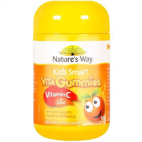 Kẹo dẻo Nature’s Way Vita Gummies Vitamin C + Zinc 60 viên Úc