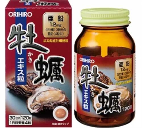 Tinh chất hàu tươi Orihiro Nhật Bản hộp 120 viên - Thải độc gan, bổ dương
