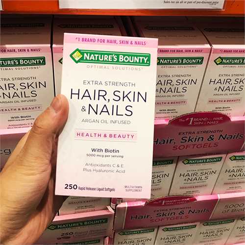 Vitamin Làm Đẹp Da, Tóc, Móng Hair Skin and Nails - Natures Bounty của Mỹ