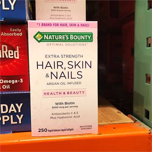 Hair Skin and Nails Natures Bounty 250 viên - Vitamin Làm Đẹp Da, Tóc, Móng của Mỹ 