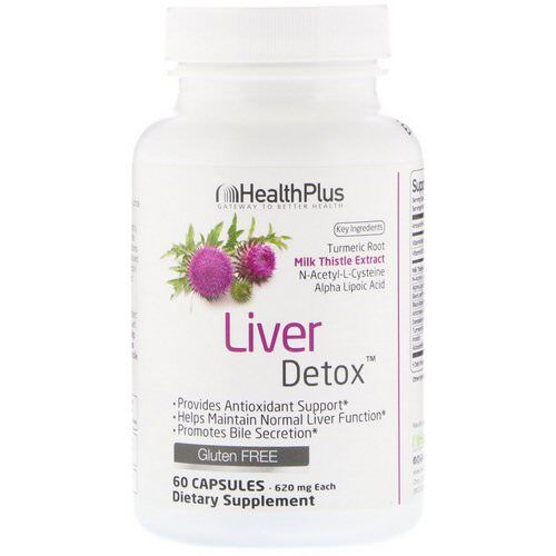 Viên uống Health Plus Liver Detox 60 viên của Mỹ