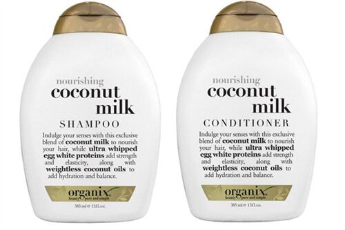 Dầu gội và dầu xả hương sữa dừa OGX Nourishing Coconut Milk 385ml của Mỹ
