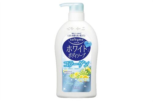 Sữa tắm trắng da Kosé Softymo Collagen 600ml của Nhật Bản