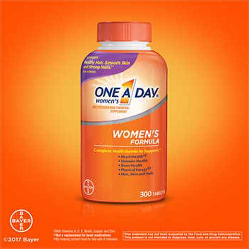 ONE A DAY Women's Formula Vitamins 300 viên, Vitamin cho nữ dưới 50 tuổi