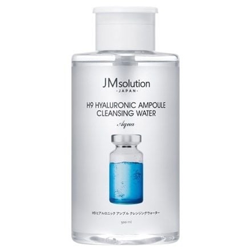 Nước Tẩy Trang JMsolution H9 Hyaluronic Ampoule Cleansing Water Mọi Loại Da hộp 500ml của Hàn Quốc 