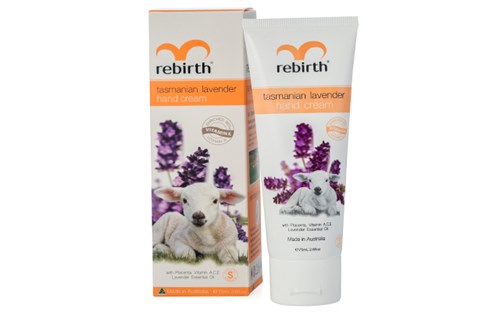 Kem giữ ẩm da tay nhau thai cừu Úc - Rebirth Placenta Tasmania Lavender hand cream