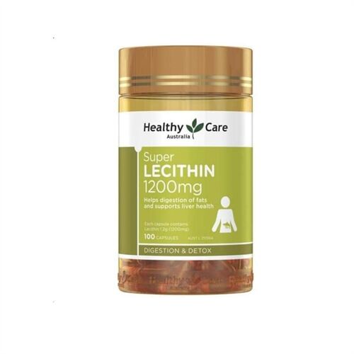 Tinh chất mầm đậu nành Super Lecithin Healthy Care 1200mg 100 viên của Úc