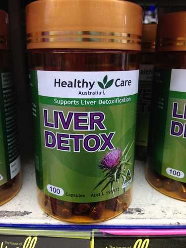 Viên uống Healthy Care Liver Detox hộp 100 viên của Úc - Giải độc gan hiệu quả