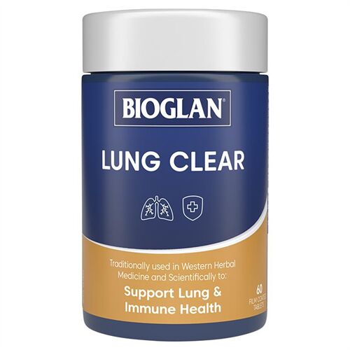 Viên uống hỗ trợ phổi Bioglan Lung Clear 60 viên của Úc