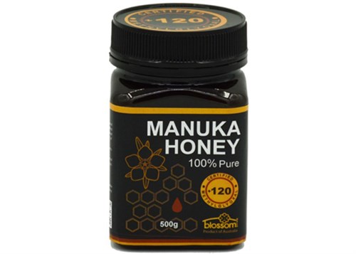 Mật ong Manuka Blossom nguyên chất +120mg/kg hộp 500g của Úc