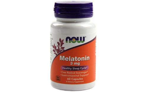Melatonin 3mg Now Foods hộp 60 viên - Vitamin giảm stress, mất ngủ của Mỹ 