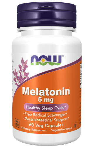 Viên uống Melatonin 5mg Now Foods hộp 60 viên của Mỹ
