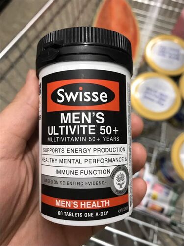 Viên uống sung vitamin tổng hợp nam giới trên 50 tuổi Swisse Men Ultivite 50+ 60 viên