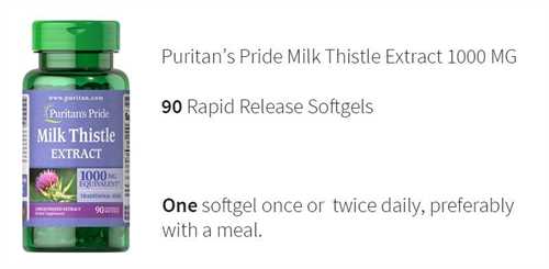 Milk Thistle 1000mg Puritan Pride - Thực phẩm chức năng bổ gan của Mỹ